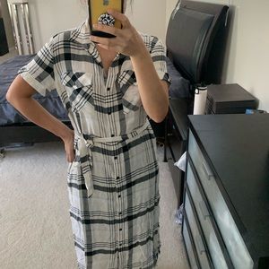 NWT Anthro Cloth & Stone Midi Shirtdress - PS
